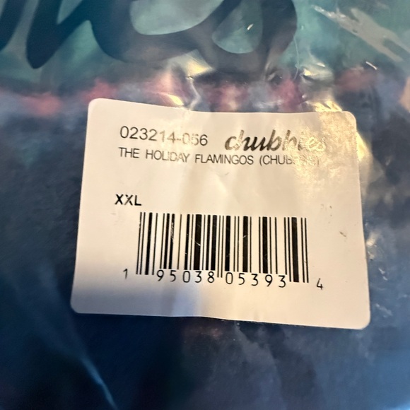 CHUBBIES BRAND Men's flamingo fleece one piece short/hoodie- Blue and Pink - Picture 8 of 9